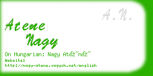 atene nagy business card